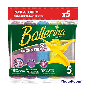 Balletas Ballerina de Microfibra 5x - Double V Higiene